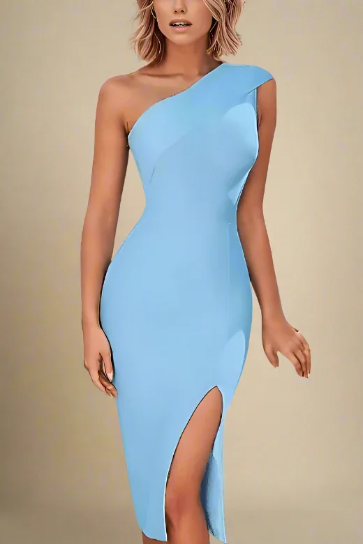 Eile Bodycon Dress - Sky Blue