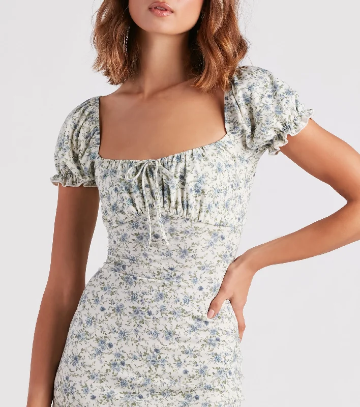 Feelin' Fresh Ditsy Floral Mini Dress