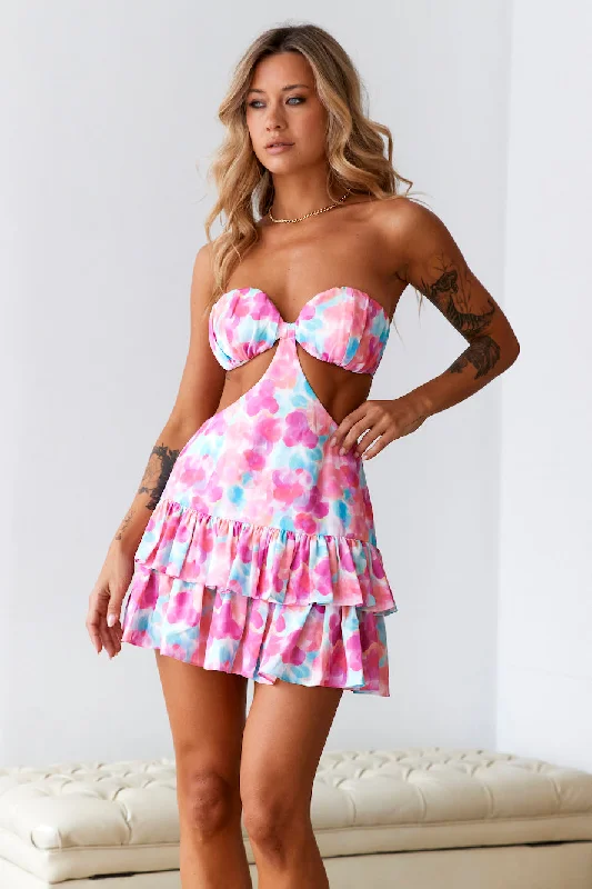 HELLO MOLLY A Kodak Moment Mini Dress Multi